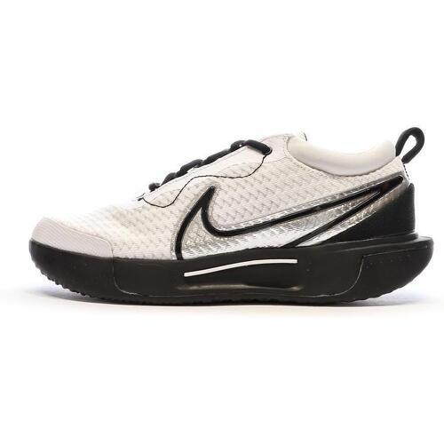 NIKE - Chaussure de Tennis Gris/Noir Femme Zoom Court Pro HC