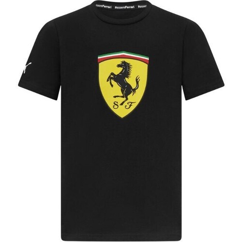 SCUDERIA FERRARI - T-Shirt Bouclier Noir pour Enfant - PUMA Formule 1