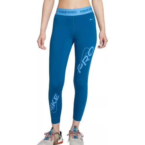 NIKE - Legging Bleu Femme 7/8 training PRO