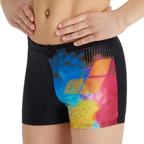 Boxer de bain Noir/Bleu/Rose Garçon Swishort