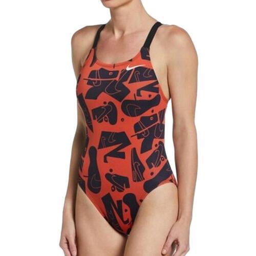 Maillot de bain Noire/Rouge Femme Fast Back