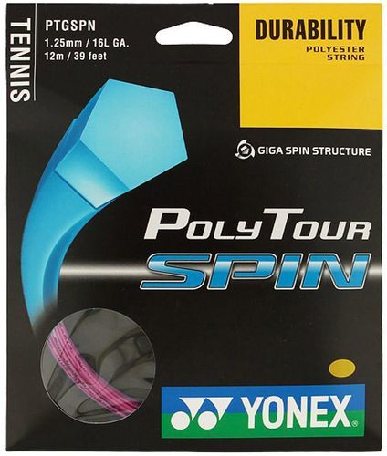 YONEX-Cordage Yonex Poly Tour Spin Pink 1.25-image-1