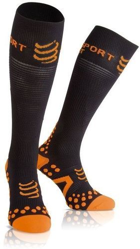 COMPRESSPORT-Chaussettes Compressport Racket Full Socks Recovery Noires-image-1