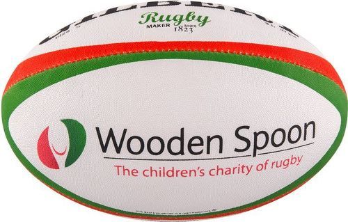 GILBERT-Ballon de rugby Gilbert Wooden Spoon (taille 5)-image-1