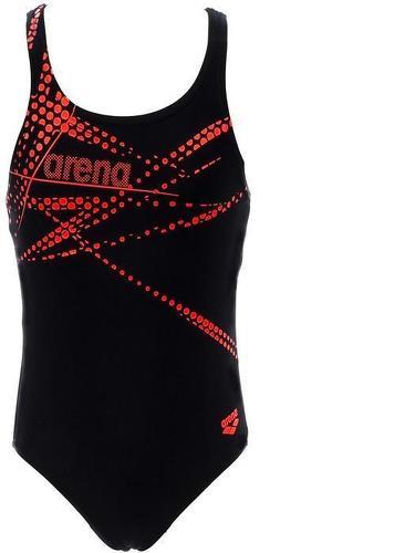 Maillot de bain ARENA Burst Noir / Rouge Junior