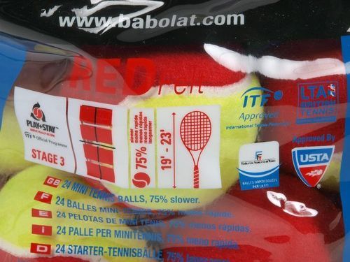 BABOLAT-Red felt (x24) - Balles de tennis-4