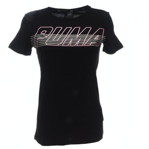 PUMA-Alpha logo tee blk girl-image-1