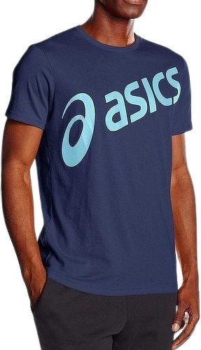 ASICS-Logo Homme Tee-Shirt Marine Asics-image-1