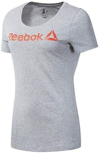 REEBOK-Linear Femme Tee-shirt Gris Reebok-image-1
