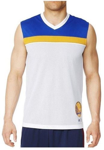 adidas-Maillot Hps Rev Golden State Warriors Basketball Blanc Homme Adidas-image-1