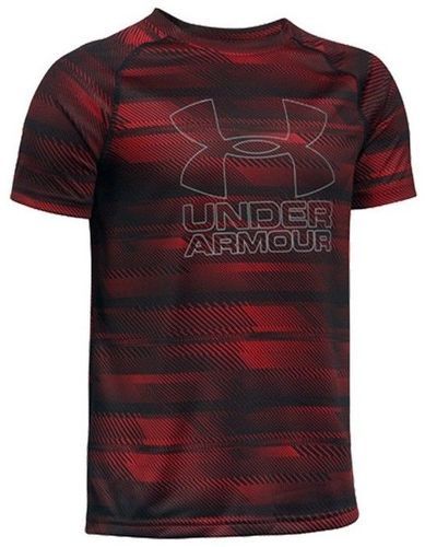 UNDER ARMOUR-Big Logo Garçon Tee shirt Sport Rouge-image-1