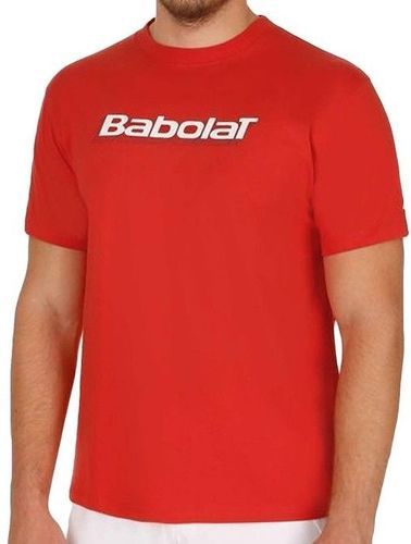 BABOLAT-Training Basic Homme Tee Shirt Tennis Orange Babolat-image-1