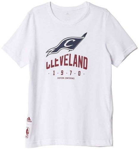 adidas-Tee Shirt Cleveland Cavaliers Basketball Blanc Garçon Adidas-image-1