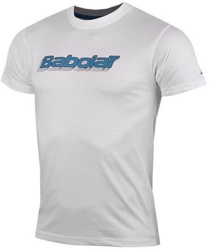 BABOLAT-Training Basic Homme Tee Shirt Tennis Blanc Babolat-image-1