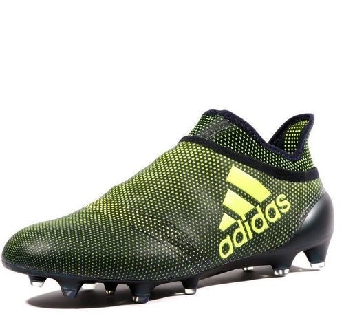 adidas-X 17+ Purespeed FG Homme Chaussures Football Noir Jaune Adidas-image-1