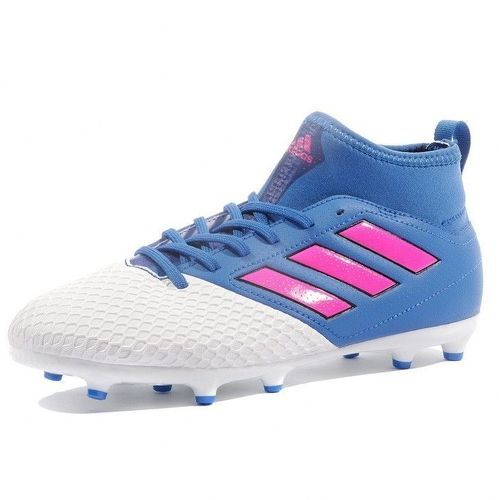 adidas-Ace 17.3 FG Garçon Chaussures Football Blanc Bleu Adidas-image-1