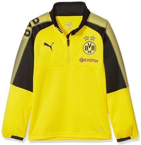 PUMA-Borussia Dortmund Garçon Training Top 1/4 Football Jaune Puma-image-1