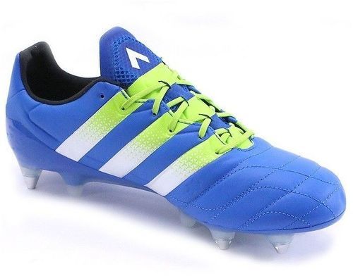 adidas-Chaussures Ace 16.1 Leather SG Bleu Football Homme Adidas-image-1