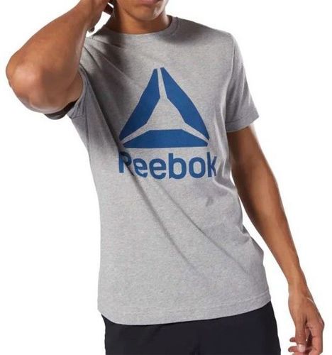 REEBOK-Stacked Homme Tee-shirt Gris Reebok-image-1