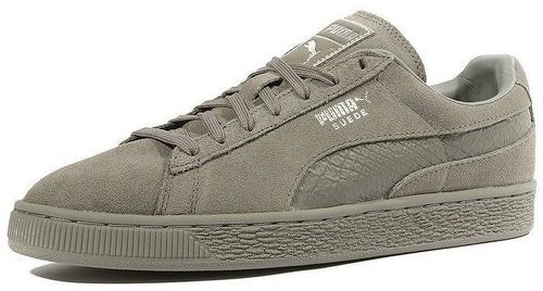 PUMA-Suede Classic Mono Reptile Homme Chaussures Gris-image-1