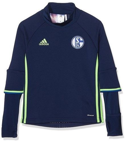 adidas-Schalke 04 Garçon Sweat Football Marine-image-1
