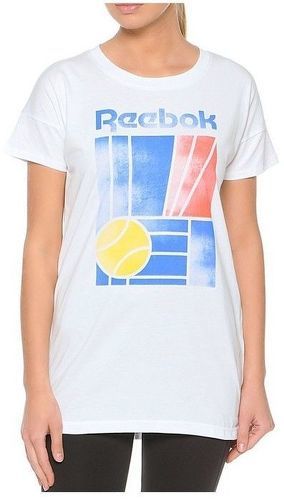 REEBOK-Tee Shirt Long Tennis Blanc Femme Reebok-image-1