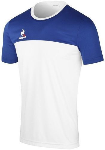 LE COQ SPORTIF-Maillot Match Garçon Blanc Bleu Le Coq Sportif-image-1