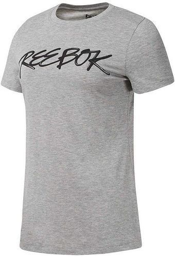 REEBOK-Script Femme Tee-shirt Gris Reebok-image-1