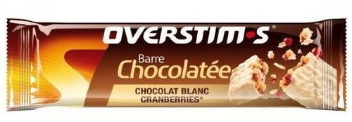 OVERSTIM'S-OVERSTIMS BARRE CHOCOLAT BLANC ET CRANBERRIES Barres energetiques-image-1