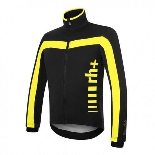 ZERO RH+-Zero rh+ logo evo jacket noire et jaune veste thermique vélo-image-1