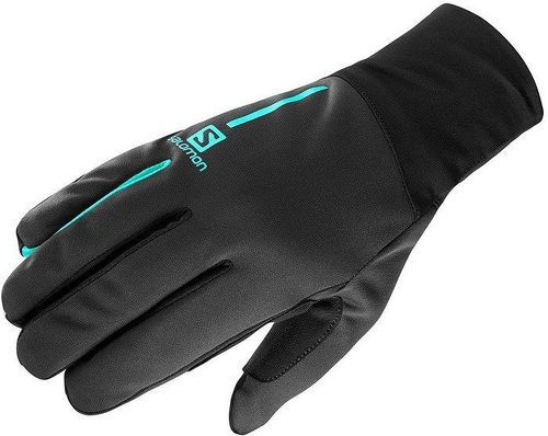SALOMON-Salomon equipe glove u noir et waterfall gants running-image-1