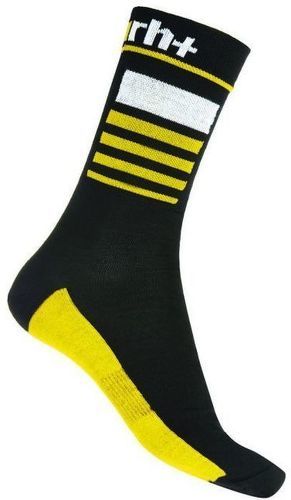 ZERO RH+-Zero rh code merino sock 20 noire et jaune fluo chaussettes cyclisme-image-1