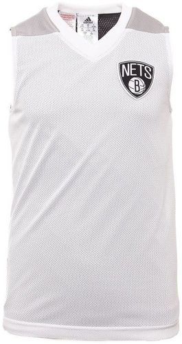 adidas-Maillot Réversible Brooklyn Nets Basketball Blanc Garçon Adidas-image-1