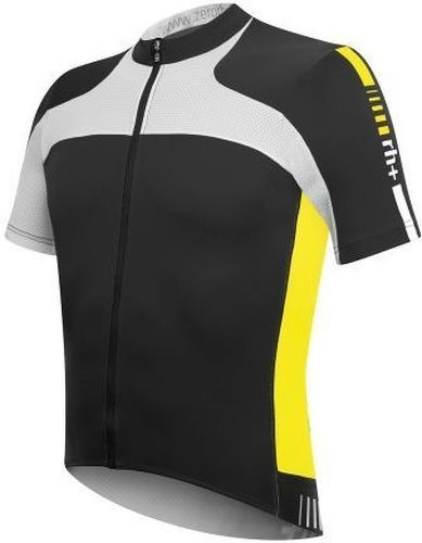 ZERO RH+-Zero rh agility jersey noir et jaune fluo maillot vélo été-image-1