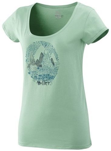 Millet-Tee Shirt Millet Manches Courtes Ld Isatis Clay Green-image-1