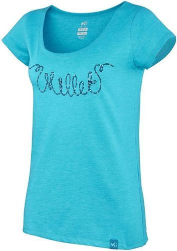 Millet-Tee-shirt Millet Ld Line Rope Ts Ss Bleu Femme-image-1