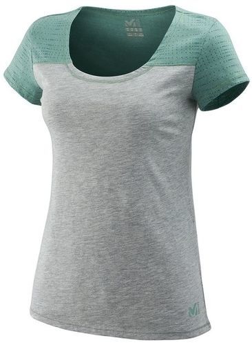 Millet-Tee Shirt Millet Manches Courtes Ld Jaanan Heather Grey/clay Green-image-1