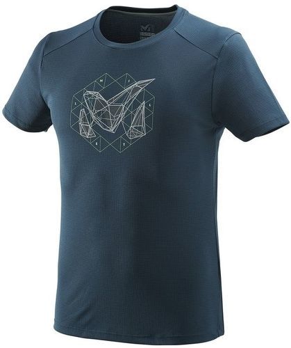 Millet-Tee Shirt Millet Manches Courtes M Logo 2 Orion Blue-image-1