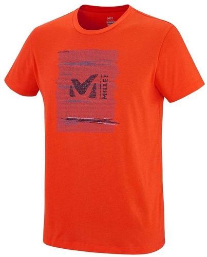 Millet-Tee-shirt Millet Manches Courtes Millet Rise Up Orange-image-1