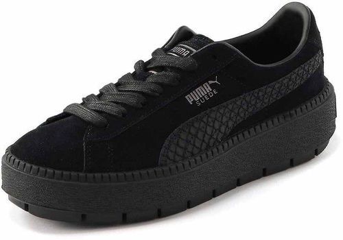 puma suede platform animal noir