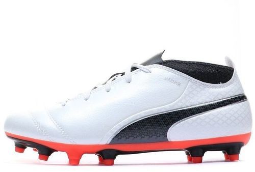 PUMA-One 17.4 FG Chaussures de football blanc junior Puma-image-1
