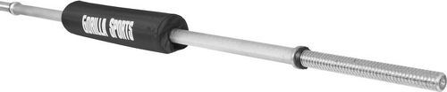 GORILLA SPORTS-Barre longue de 170cm avec bague de serrage, diamètre 30mm avec coussin de protection-image-1