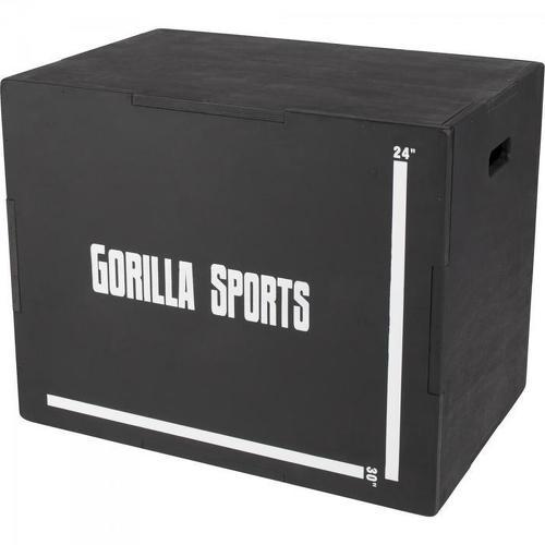 GORILLA SPORTS-Plyobox noire en bois 3 en 1 - 76 x 51 x 60,5 cm-image-1