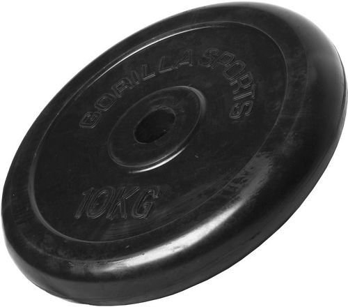 GORILLA SPORTS-Poids disque en caoutchouc de 2,5 KG - 5 KG - 10 KG - 15 KG - 20 KG - 25 KG-4