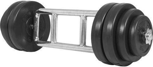 GORILLA SPORTS-Set pour triceps avec disques plastique 35 kg-image-1