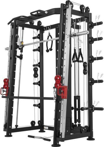 GORILLA SPORTS-Smith machine Machine Gorilla Sports avec Power rack, Multi Station et Presse.-image-1