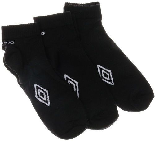 UMBRO-Lot de 3 paires de chaussettes noires Umbro Quarter-image-1