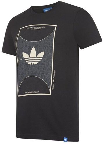 adidas-T-shirt noir homme Adidas Court Tongue-image-1