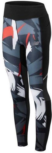 NEW BALANCE-printed impact tight velocird - legging de sport noir,rouge xs-image-1