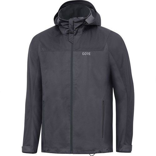 GORE-Gore Wear R3 GTX Active Hooded Jacket Terra Grey Black-image-1